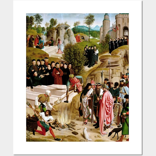 Geertgen Tot sint Jans Legend of the Relics of St. John the Baptist Wall Art by pdpress